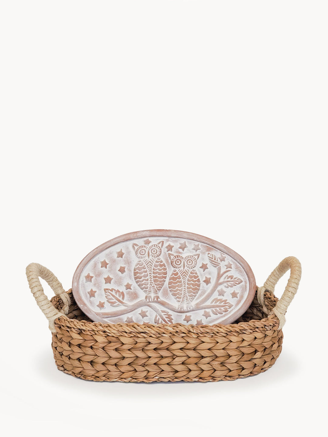 Bread Warmer & Basket - Owl Oval-0