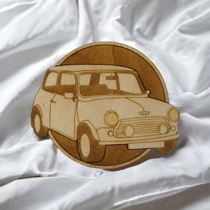 Set of 6 Classic Cars Wooden Coasters - Handmade Gift - Housewarming - Wood Kitchenware-6