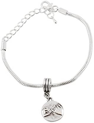 Pinky Promise Bracelet | Pinky Swear 100% Stainless Steel Snake Chain Charm Bracelet-0