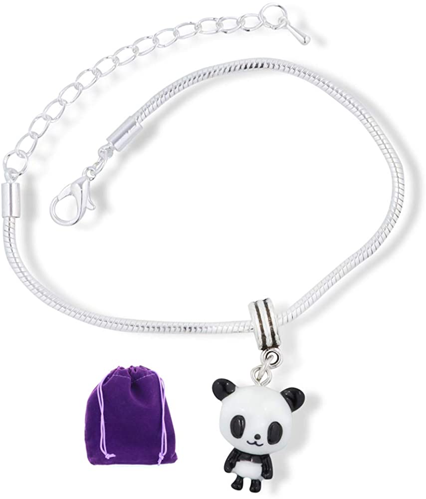 Panda Bracelet | Panda Bear Jewelry for Men and Women This Panda Jewelry is Great for a Panda Charm that is Compatible with Pandora and makes Great Panda Accessories for Lovers of the Panda Bear-0