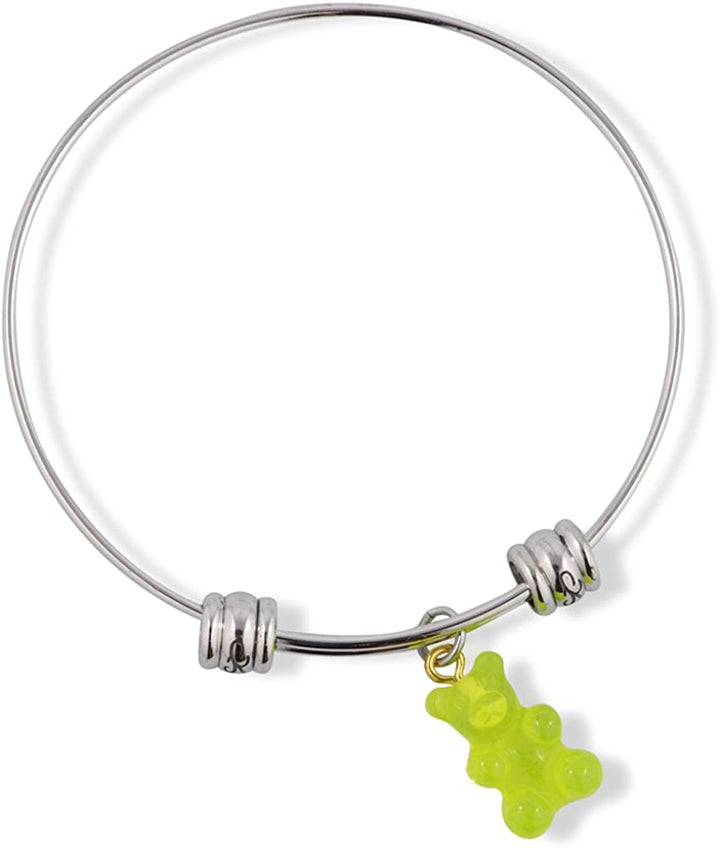 Gummy Bears Bracelet Bangle Jewelry Jewlry Gifts Gummi Gummy Candy Themed Charm Accessories Stuff Gift for Kids Men Women Boys Girls Teacher Student-0