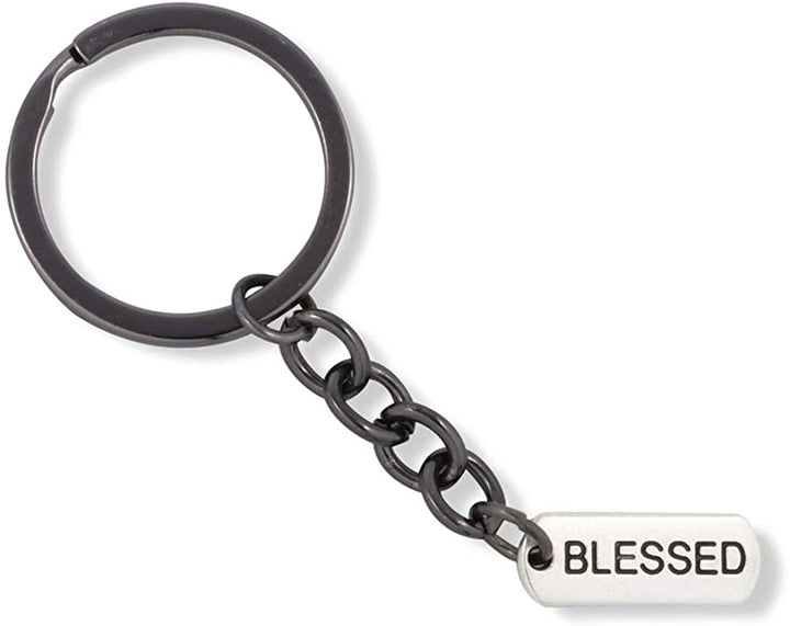 Blessed Keychain | A Blessed Sign for your Car or Truck to be Part of The Blessed Life and to Bless This Mess in your vehicle or to accompany your Blessed Wall Decor in your Home or Any Key Blessed-0