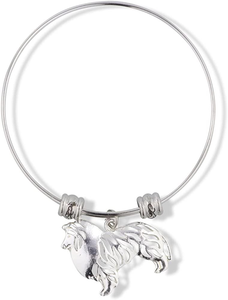 EPJ Collie Dog Fancy Charm Bangle-0