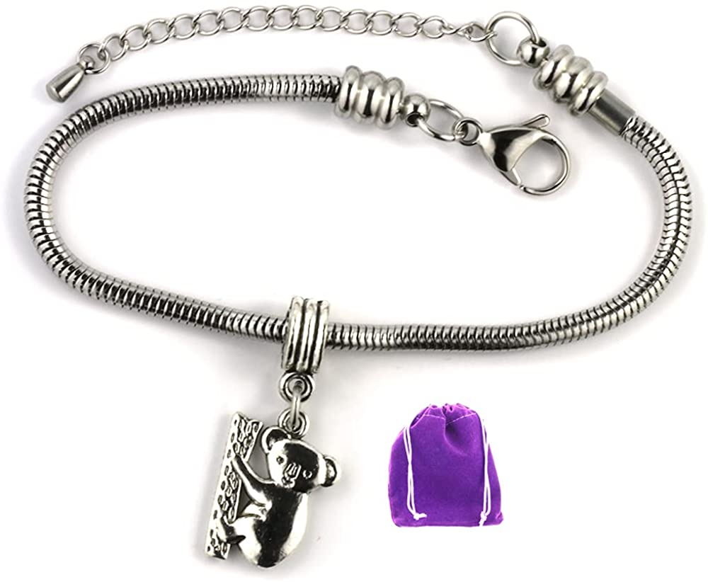 Koala Bracelet | Stainless Steel Snake Chain Bracelet-0