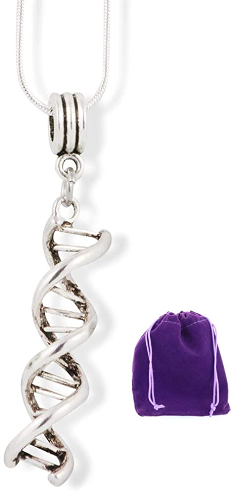 Microbiology Gifts | DNA Medical Necklace for Women and Men DNA Gifts that are Great Gifts for Science Lovers and Great Gifts for Science Teachers or Students that Love Biology Gifts or DNA Strands-0