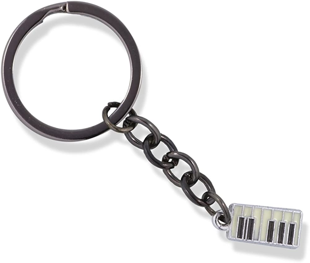 EPJ Keyboard Black and White Charm Keychain-0