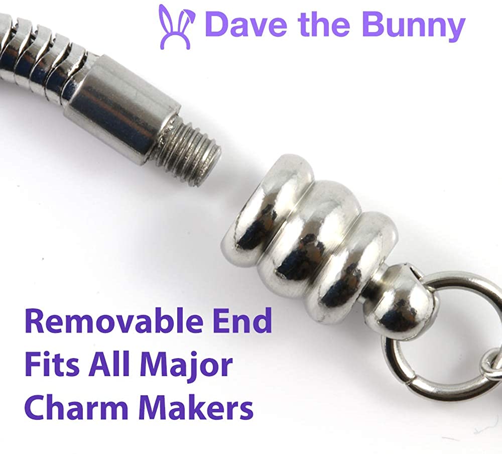 Dave The Bunny Fox Bracelet | Fox Head Stainless Steel Snake Chain Bracelet-3