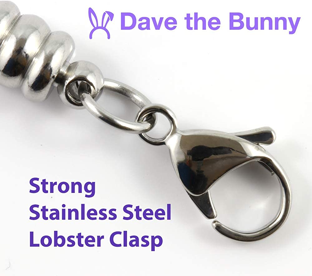 Dave The Bunny Fox Bracelet | Fox Head Stainless Steel Snake Chain Bracelet-7