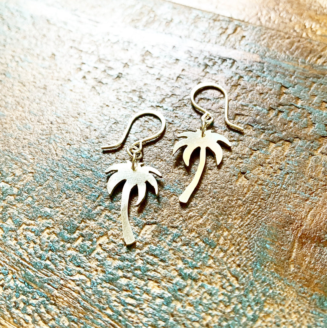 Palm Tree Charm Earrings-0