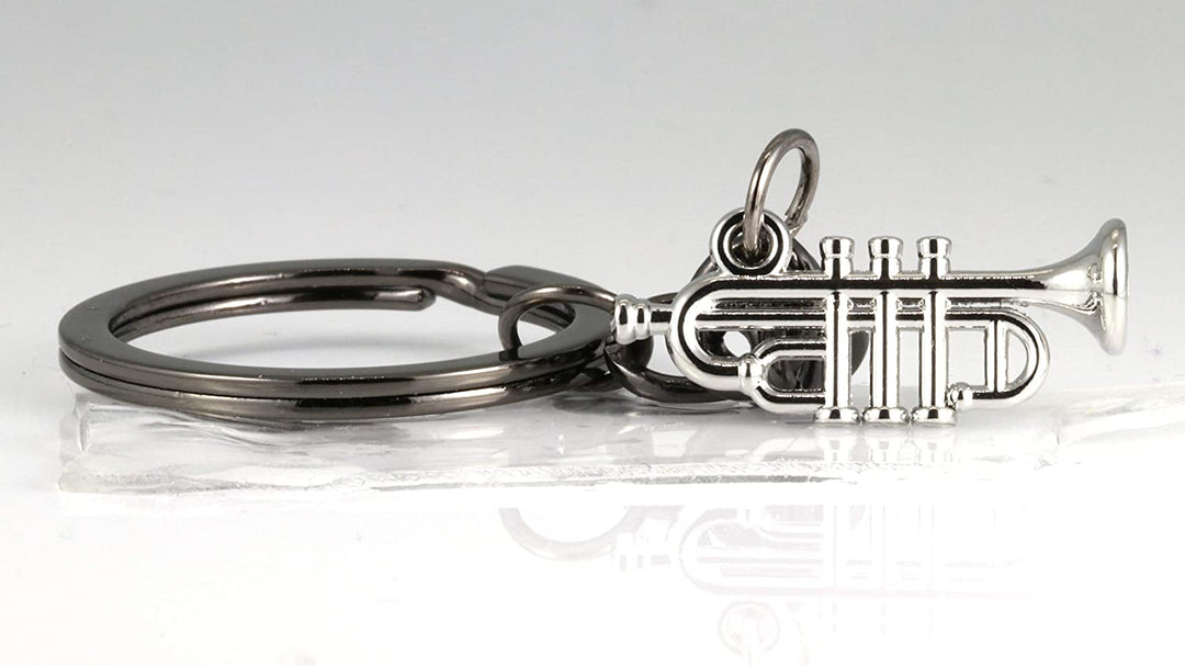 Music Keychain | This Trumpet Accessories or Trumpet Keychain makes Great a Great Trumpet Awards for a Music Student or Music Teacher as a Music Instrument Keychain or Musical Instrument Keychains-2