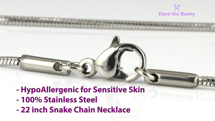 Scissors Charm Snake Chain Necklace-1