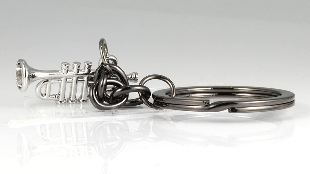 Music Keychain | This Trumpet Accessories or Trumpet Keychain makes Great a Great Trumpet Awards for a Music Student or Music Teacher as a Music Instrument Keychain or Musical Instrument Keychains-5