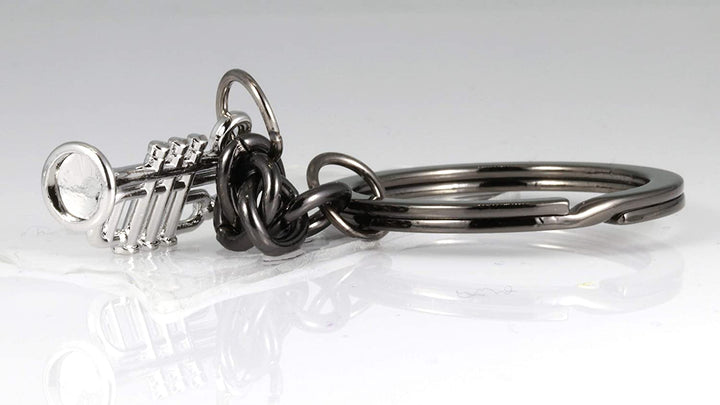 Music Keychain | This Trumpet Accessories or Trumpet Keychain makes Great a Great Trumpet Awards for a Music Student or Music Teacher as a Music Instrument Keychain or Musical Instrument Keychains-4