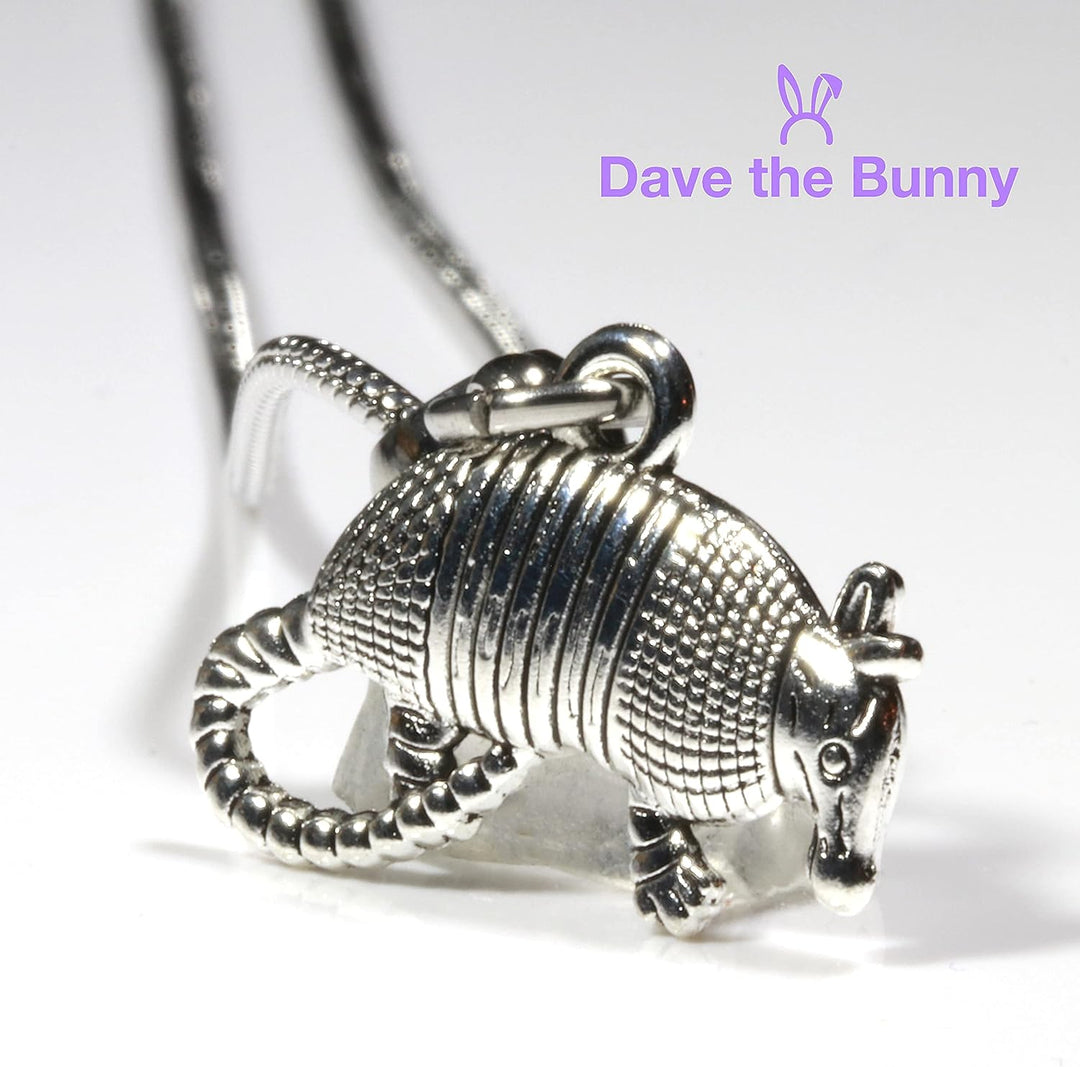 Armadillo Necklace - Armadillo Gifts and Souvenirs as Great Armadillo Jewelry Stainless Steel Snake Chain or Armadillo Ornament for the Armadillo Elite and Armadio Portatile as Mighty the Armadillo-5