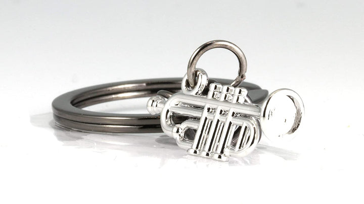 Music Keychain | This Trumpet Accessories or Trumpet Keychain makes Great a Great Trumpet Awards for a Music Student or Music Teacher as a Music Instrument Keychain or Musical Instrument Keychains-3