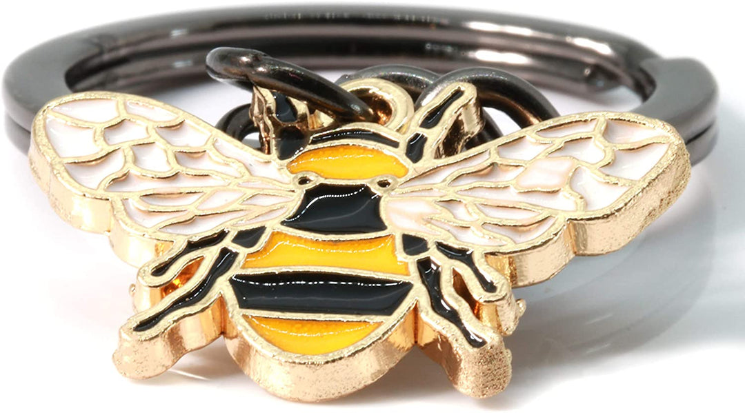 Bumble Bee Keychain | Bee Keychain with Black 1 Inch Ring with a Bumble Bee Charm Great for Women or Men or Anyone that Loves Bumblebee Accessories and Bee Keychains that are Cute Keychains for Women-4