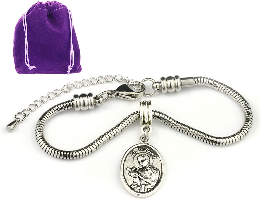 St Gerard Bracelet | Patron Saint of Pregnancy Saint Gerard Bracelet is a Great Gift for Women or Men that are Expecting a Child The St Gerard Medal for Pregnancy Bracelet is a Great Fertility Gift-0