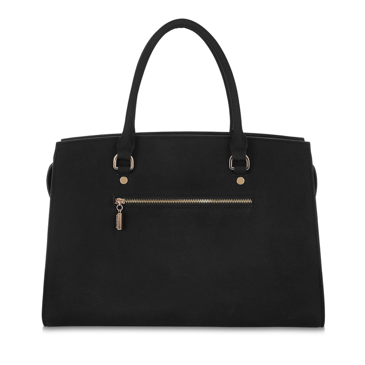 Black - Aricia Vegan Fashion Computer Bag-3