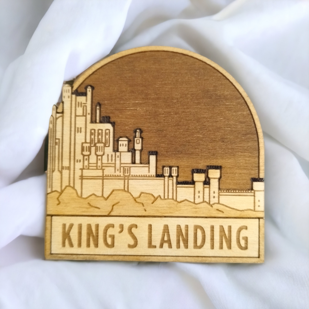 Set of 8 Game of Thrones Places Wooden Coasters - Handmade Gift - Housewarming - Wood Kitchenware-6