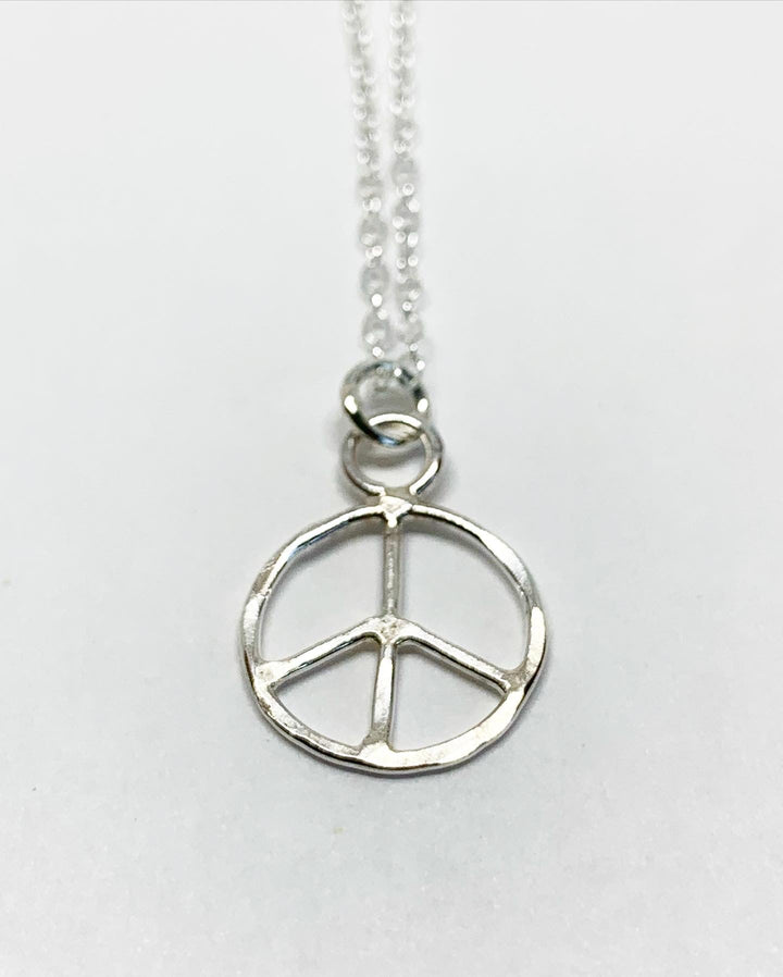 Peace Sign Necklace - Small-0