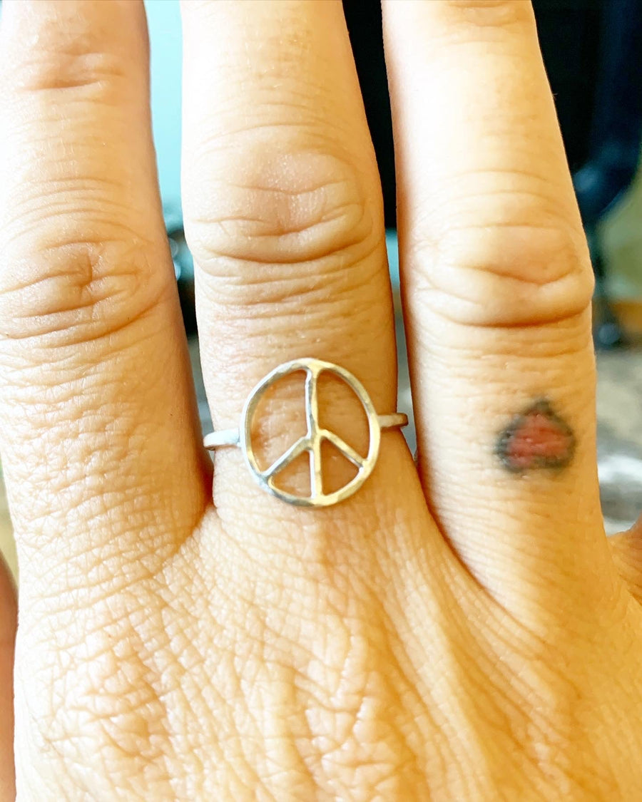 Peace Sign Ring-0