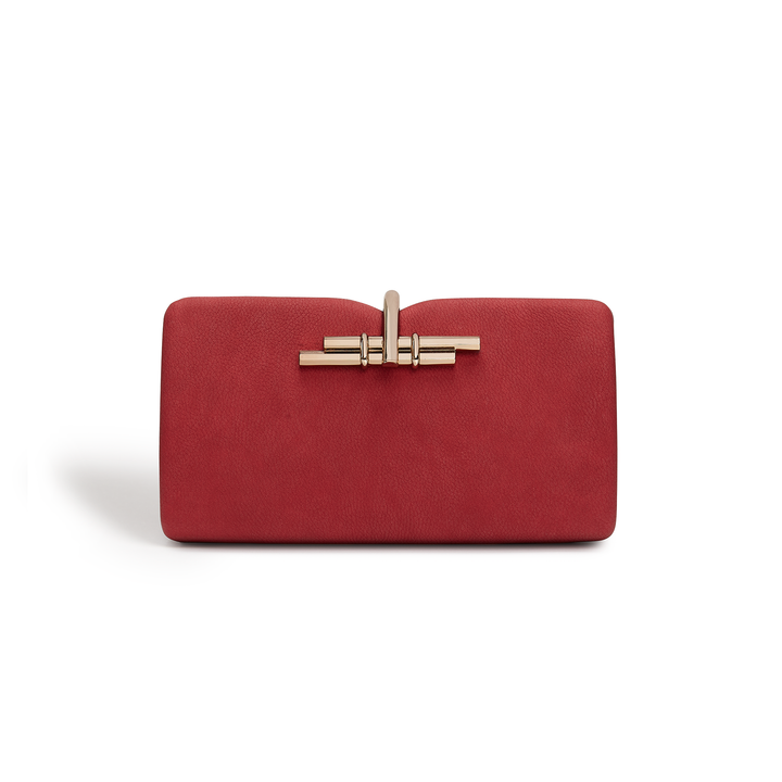 Red - Allegro Vegan Clutch Bag-0