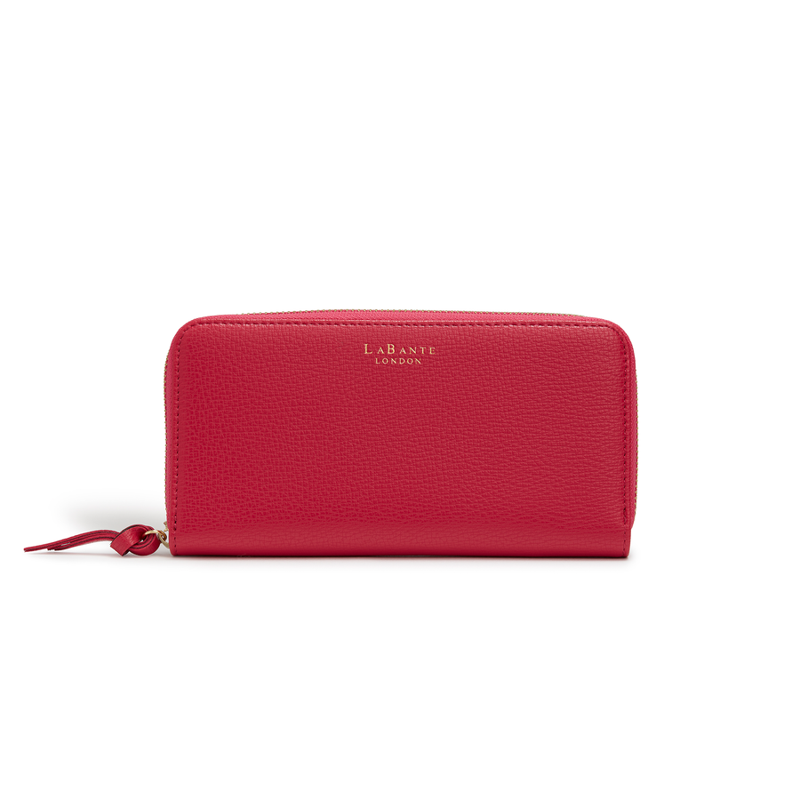 Serene Fushia Vegan Zip Around Wallet-0