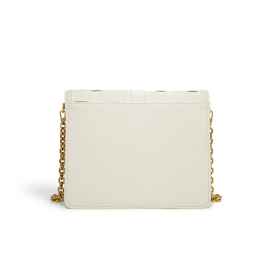 Daisy White Vegan Shoulder & Crossbody Bag-3