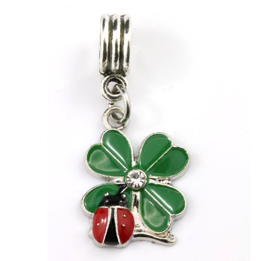 Ladybug on Clover Charm-0