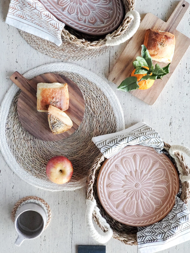 Bread Warmer & Basket - Vintage Flower-3