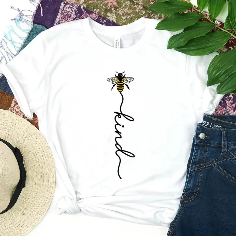 Bee Kind With Line - Be Kind Tee