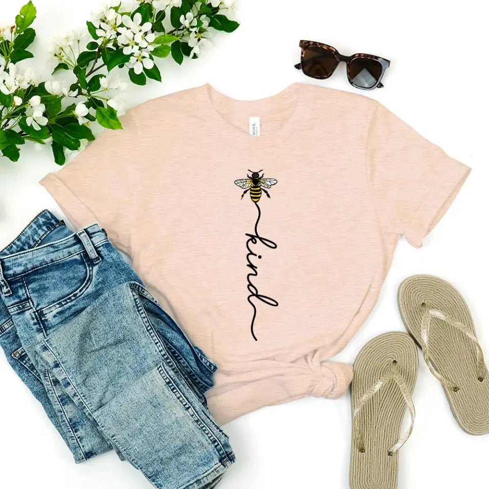 Bee Kind With Line - Be Kind Tee