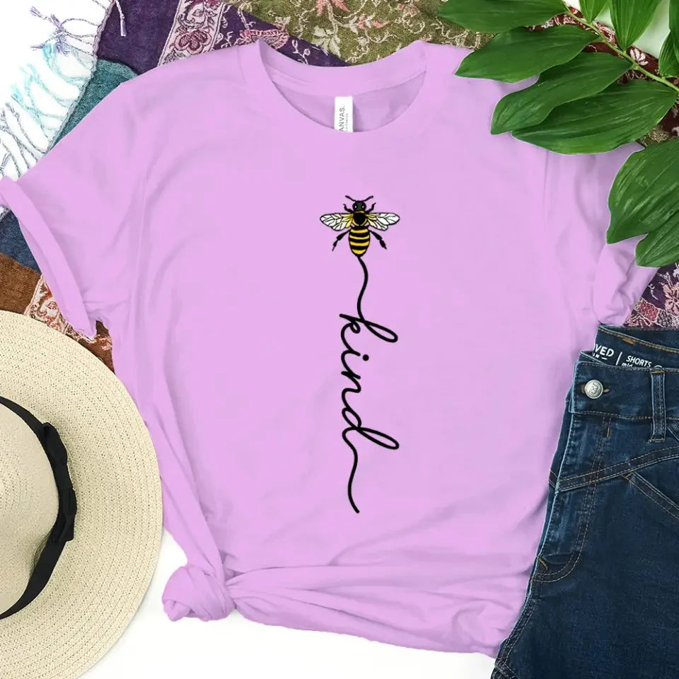 Bee Kind With Line - Be Kind Tee