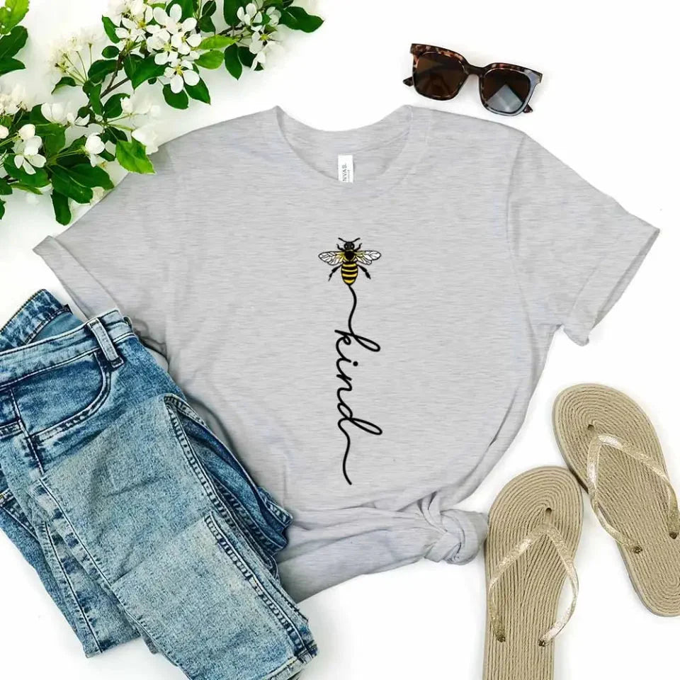 Bee Kind With Line - Be Kind Tee