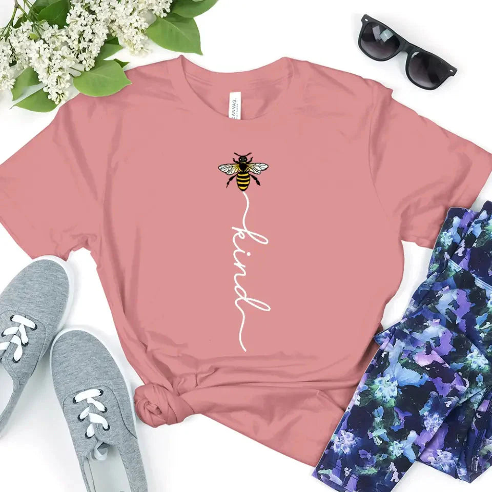 Bee Kind With Line - Be Kind Tee