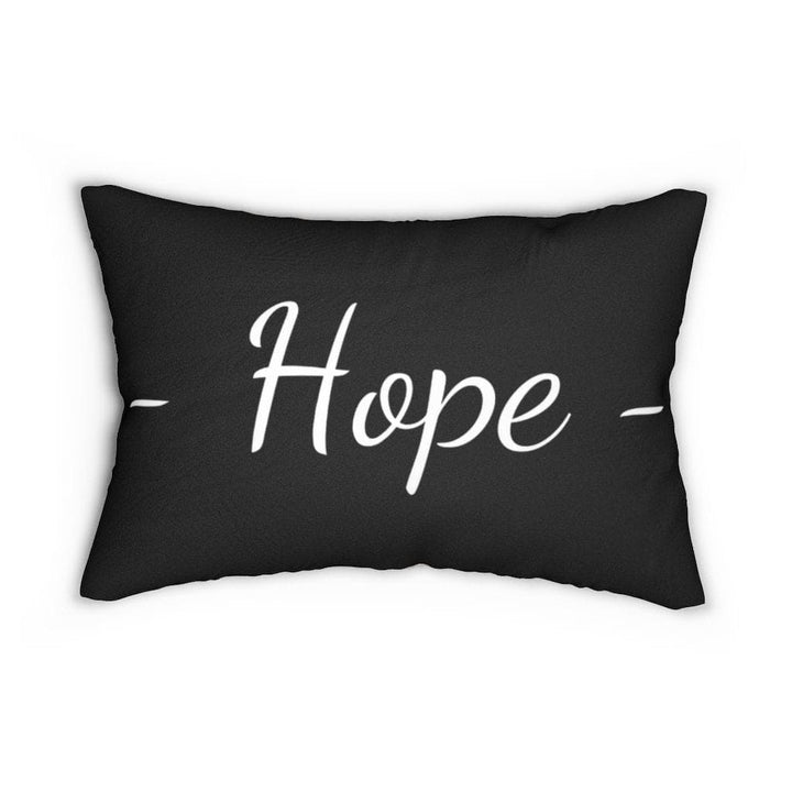 Decorative Throw Pillow - Double Sided Sofa Pillow / Hope - Beige Black-1