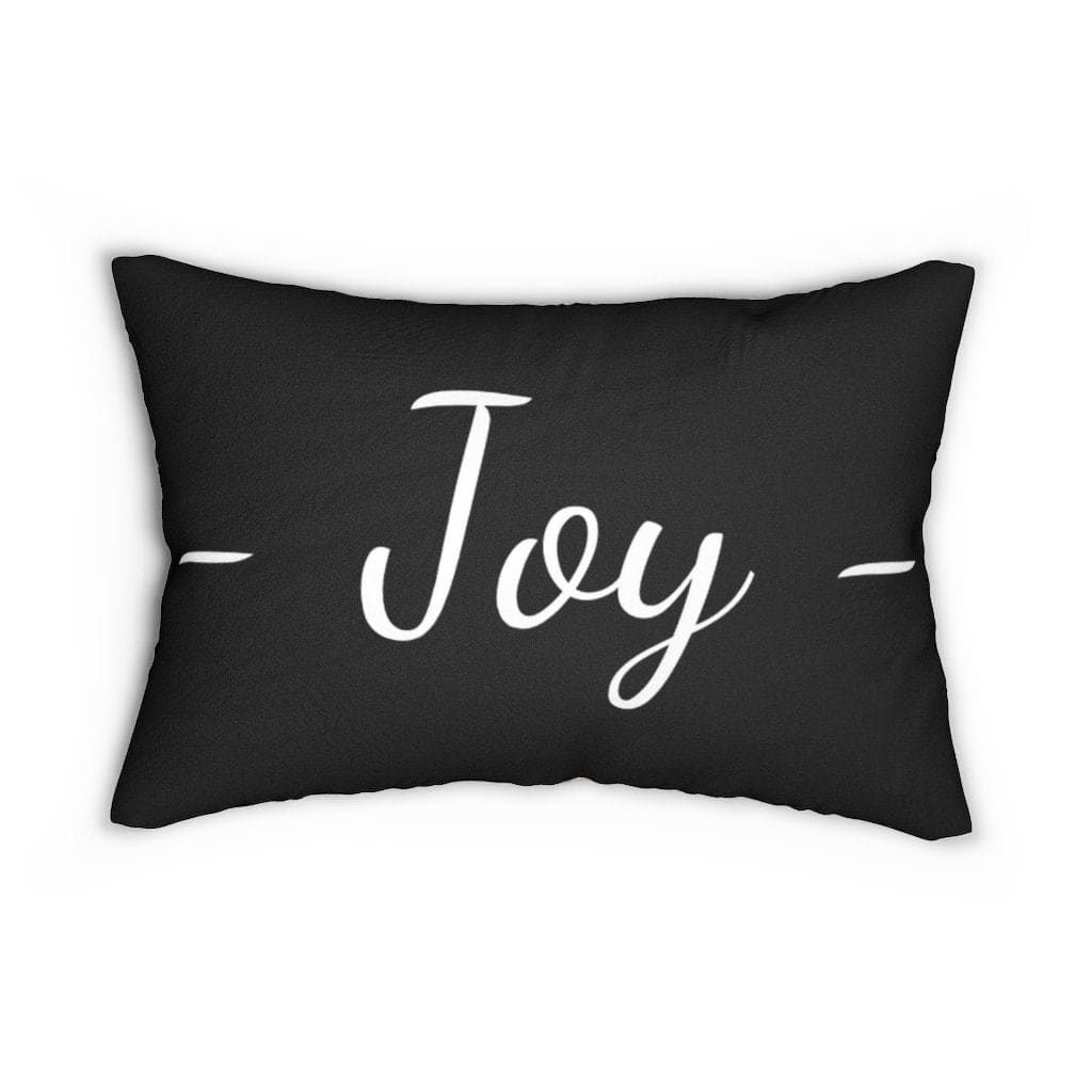 Decorative Throw Pillow - Double Sided Sofa Pillow / Joy - Beige Black-1