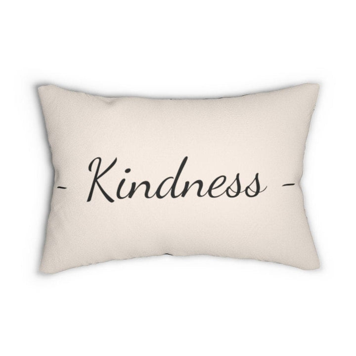 Decorative Throw Pillow - Double Sided Sofa Pillow / Kindness - Beige Black-0