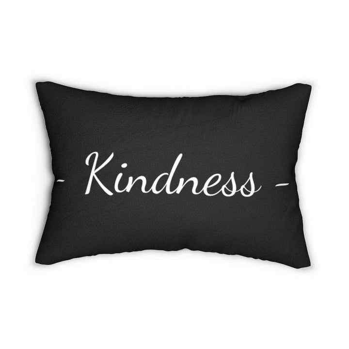 Decorative Throw Pillow - Double Sided Sofa Pillow / Kindness - Beige Black-1