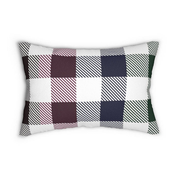 Decorative Throw Pillow - Double Sided Sofa Pillow / Tartan Plaid - Multicolor-0