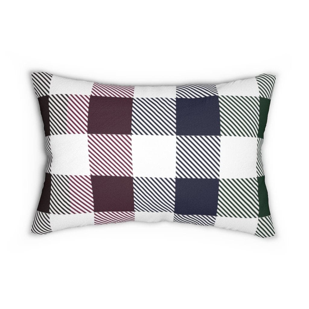 Decorative Throw Pillow - Double Sided Sofa Pillow / Tartan Plaid - Multicolor-1