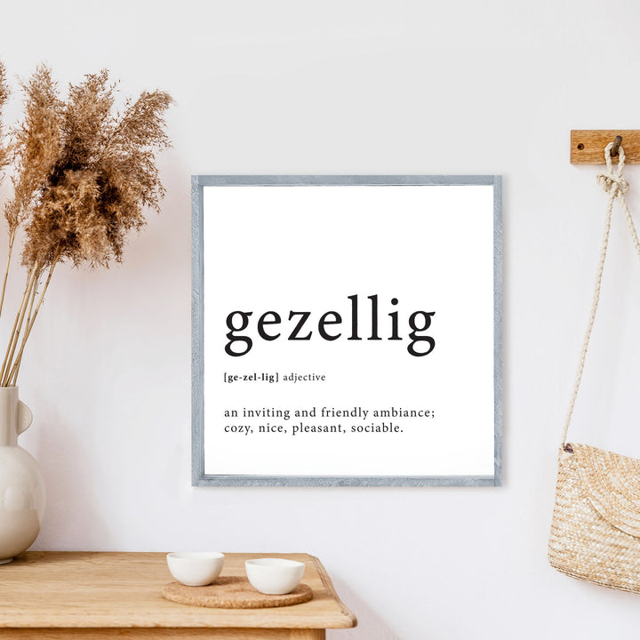 B01 Dutch Gezellig Definition Wood Sign-2