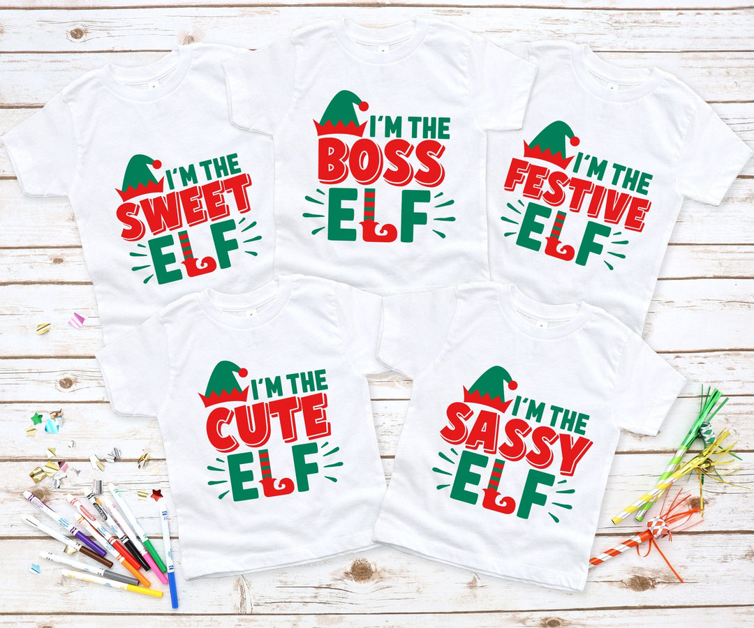 I'm The Festive Elf Christmas Family Tee