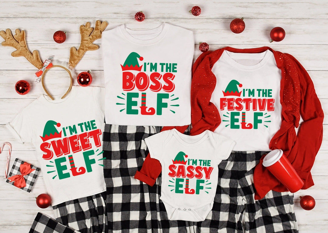 I'm The Festive Elf Christmas Family Tee