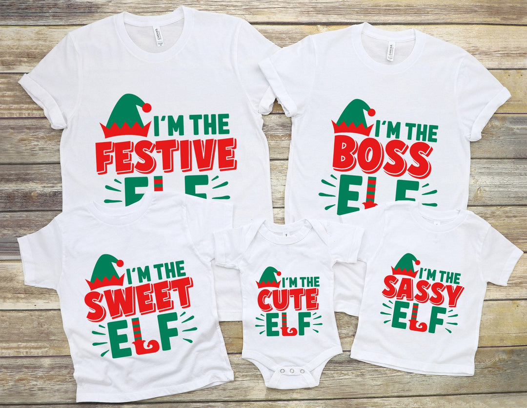 I'm The Festive Elf Christmas Family Tee