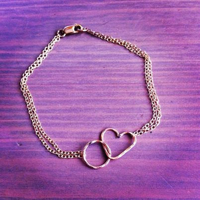 Namaste Bracelet - Heart and Circle Infinity Bracelet-0