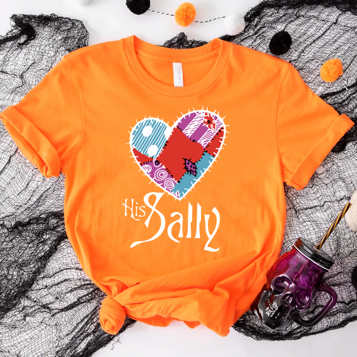 Her Jack & His Sally Couples Halloween Tee