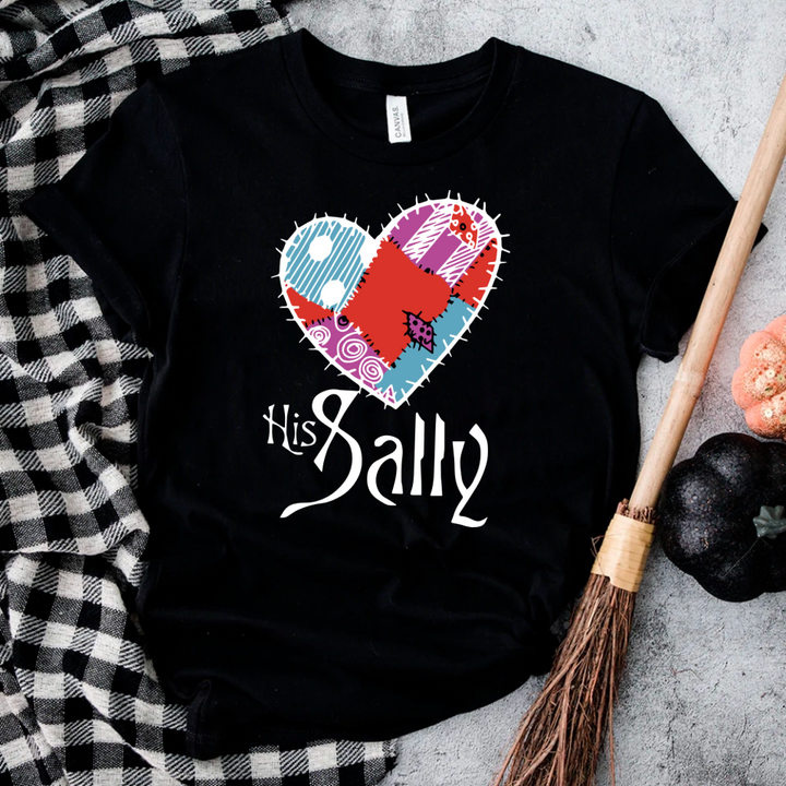 Her Jack & His Sally Couples Halloween Tee