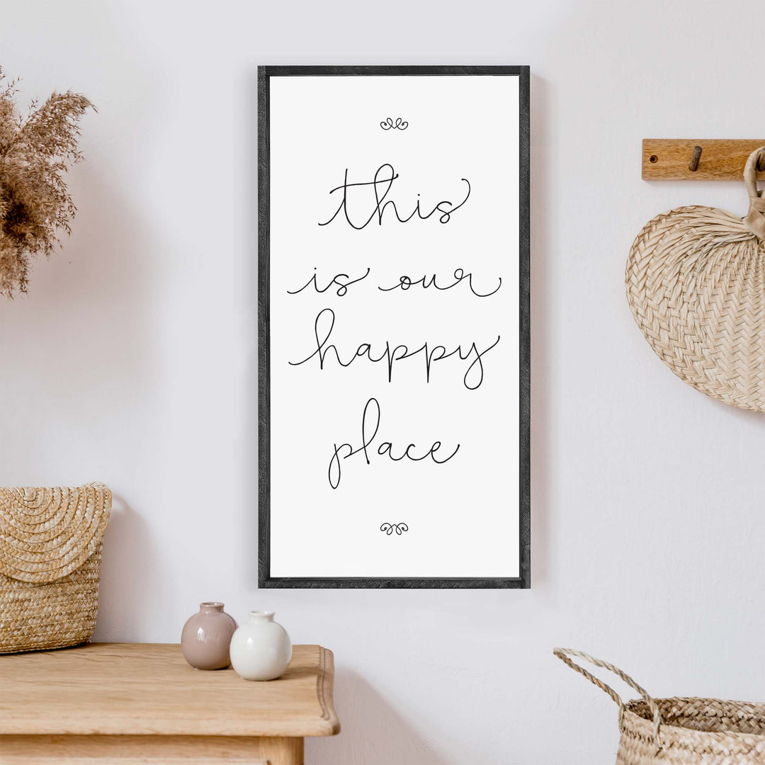 This Is Our Happy Place Wood Sign-2