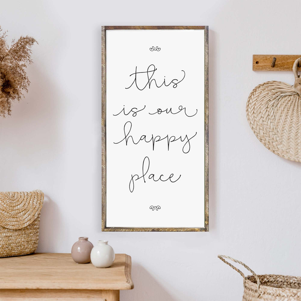 This Is Our Happy Place Wood Sign-1